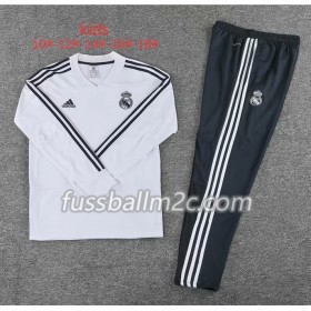 Real Madrid Kinder Sweatshirts Anzüge Weiß 2018-2019